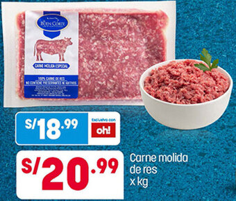 Plaza Vea Carne Molida de Res oferta