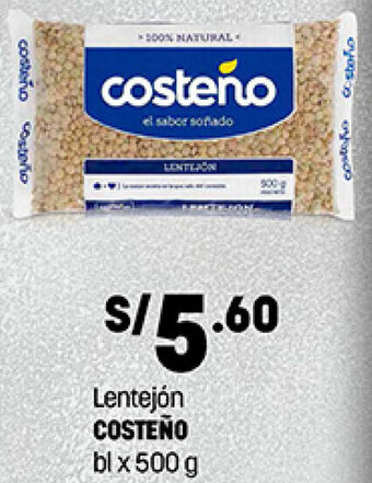Plaza Vea Lentejón Costeño 500g oferta