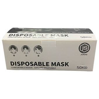 Mifarma Mascarilla 3 pliegues color negro - caja 50 un oferta