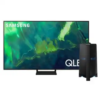 Hiraoka Tv samsung led 4k qled smart 85" qn85q70aagxpe + equipo de sonido samsung bluetooth 1500w mx-t70/pe oferta