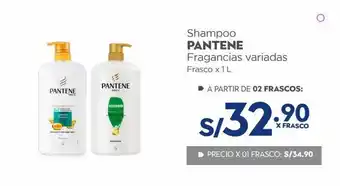 Makro Shampoo pantene fragancias variadas frasco x 1 l oferta