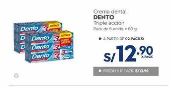 Makro Crema dental dento triple acción pack de 6 unids. x 80 g. oferta