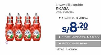 Makro Lavavajilla líquido dkasa unid. x 900 ml. oferta