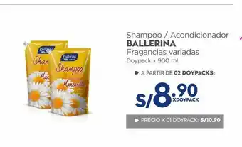 Makro Shampoo / acondicionador ballerina fragancias variadas doypack x 900 ml. oferta