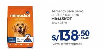 Makro Alimento para perro adulto / cachorro mimaskot saco x 25 kg oferta