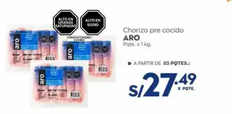 Makro Chorizo pre cocido aro pqte. x 1 kg. oferta