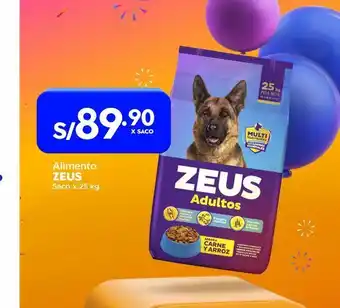 Makro Alimento zeus saco x 25 kg oferta