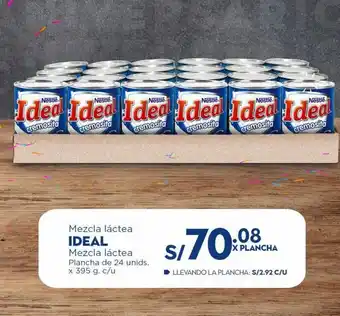 Makro Mezcla láctea ideal cremosita plancha de 24 unids. x 395 g. c/u oferta