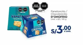 Makro Panetoncito d'onofrio un x 80/90g oferta