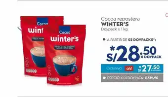 Makro Cocoa repostería winter's x 1kg oferta
