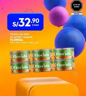 Makro Trozos de atún florida pack 6un x 140g oferta