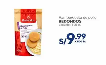 Makro Hamburguesas de pollo redondos x 14un oferta