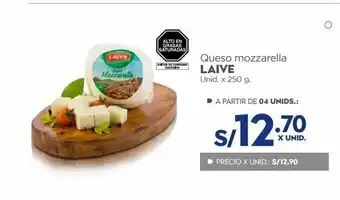 Makro Queso mozzarella laive x 250g oferta
