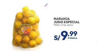 Makro Naranja jugo especial x 5kg oferta