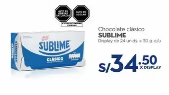 Makro Chocolate clásico sublime 24un x 30g oferta