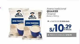 Makro Avena tradicional quaker x 900g oferta