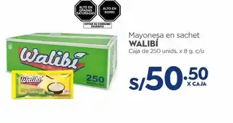 Makro Mayonesa walibi 250un x 8g oferta