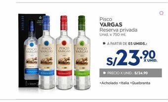 Makro Pisco vargas x 750ml oferta