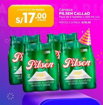 Makro Cerveza pilsen callao 6un x 305ml oferta