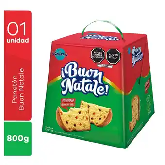 Tottus Panetón buon natale en caja 800 gr oferta