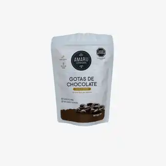 Tottus Gotas de chocolate 70% cacao x 150gr oferta