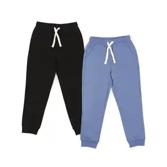 Tottus Pack x2 jogger franela niño talla 8 azul negro oferta