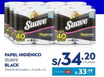 Makro Papel Higiénico Suave Black oferta