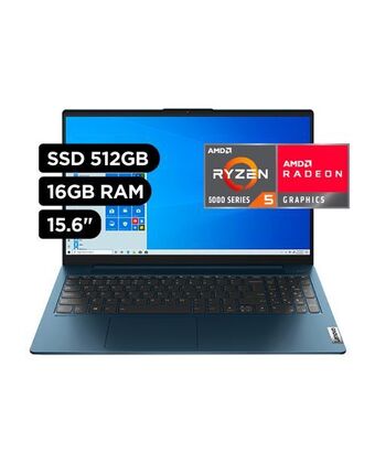 Tiendas EFE Laptop lenovo ideapad 5 15.6' full hd amd ryzen 5 512gb 16gb abyss blue oferta