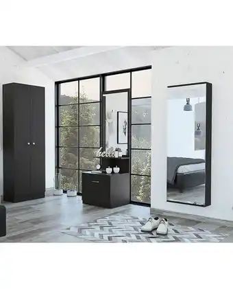 Tiendas EFE Combo tuhome dreams 12 closet + zapatero + velador multifuncional - wengue oferta