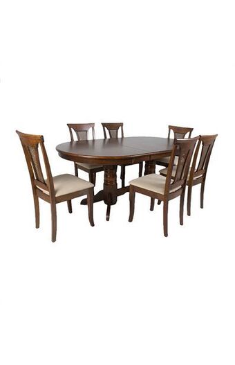 Tiendas EFE Juego de comedor falotih 6 sillas mia oferta