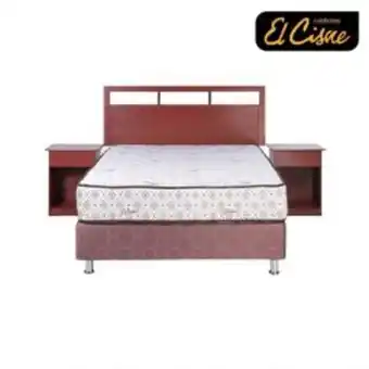 Carsa Dormitorio cisne easy 2 plz + colchón + base + cabecera + veladores oferta