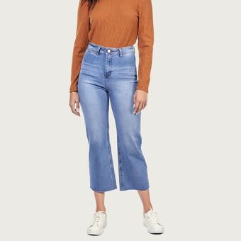 Mentha & Chocolate Jean culotte celeste oferta