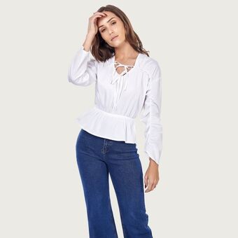 Mentha & Chocolate Blusa samantha blanco oferta