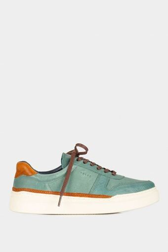 Vélez Zapatilla casual whited de cuero para hombre contrastes oferta