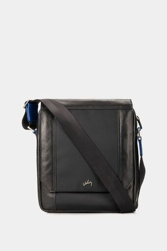 Morral vintage 2.0 de cuero para hombre silueta cuadrada