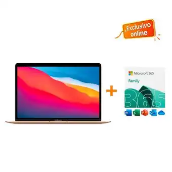 iShop Macbook air gold 512gb + licencia microsoft 365 familia oferta