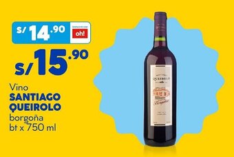 Plaza Vea VIno Santiago Queirolo Borgoña 750ml oferta