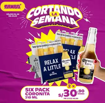 Tambo Six Pack Coronita 2 x 210ml oferta