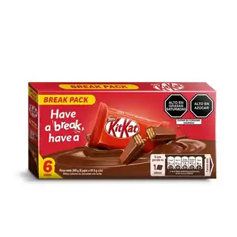 Tottus Wafer kit kat cub chocolate 6 unidades oferta