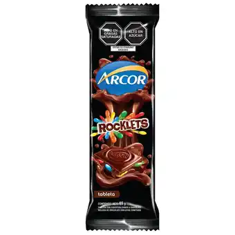 Tottus Tableta de chocolate rocklets 780 gr oferta