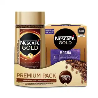 Tottus Café instantáneo 200 gr + bebida mocha nescafé gold 18 gr oferta