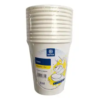 Tottus Vaso tottus 9oz carton oferta