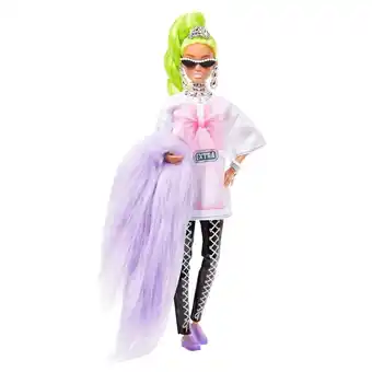 Tottus Barbie extra muneca cabello verde neon oferta