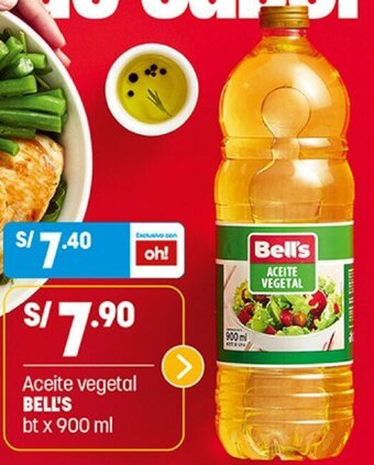 Plaza Vea Aceite Vegetal Bell's 900ml oferta