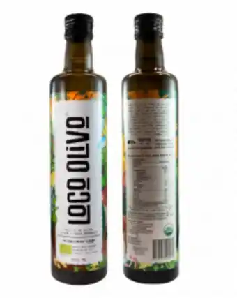 Freshmart Aceite de oliva extra virgen organico loco olivo - frasco 500 ml - unidad oferta