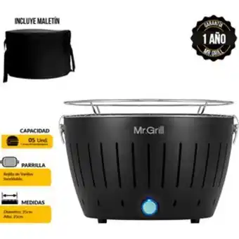 Linio Parrilla portátil a carbón turbo grill... oferta