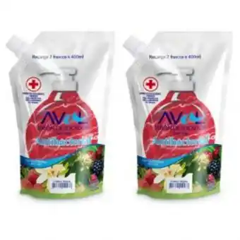 Freshmart Dúo jabón líquido antibacterial frutos rojos aval 800 ml - unidad oferta