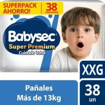 Freshmart Pañal babysec super premium supermega talla xxg - paquete 38 unidades - unidad oferta