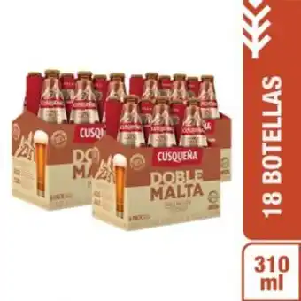 Freshmart Pack x3 cerveza cusqueña doble malta 6pack - 310ml - unidad oferta