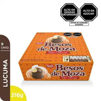 Chocolate besos de moza lúcuma 9 und
